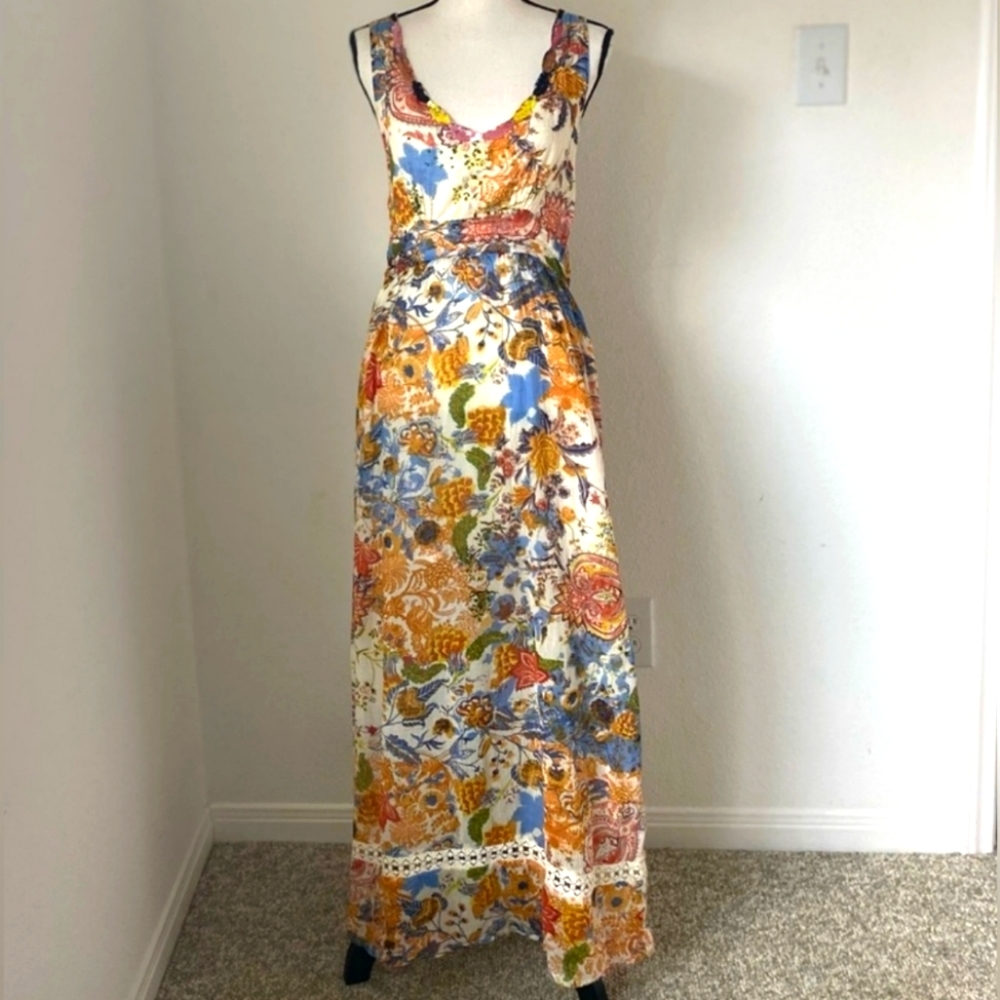Raga Anthropologie Sz S floral boho dress